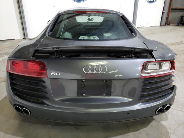 WUAAU34299N002810 - 2009 AUDI R8 4.2 QUATTRO GRAY photo 6