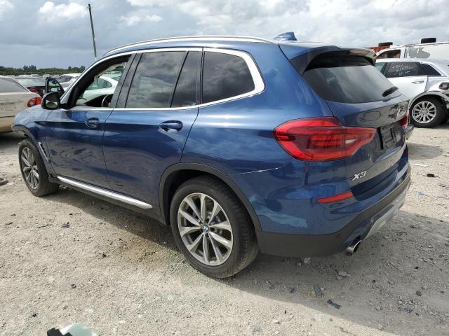 5UXTR7C57KLF28270 - 2019 BMW X3 3.0I SDRIVE30I BLUE photo 2