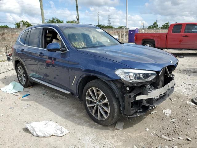 5UXTR7C57KLF28270 - 2019 BMW X3 3.0I SDRIVE30I BLUE photo 4