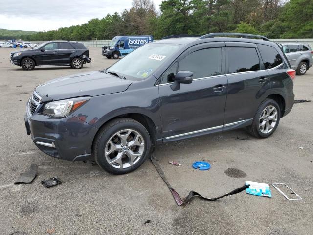 JF2SJAWC2JH433482 - 2018 SUBARU FORESTER 2.5I TOURING GRAY photo 1