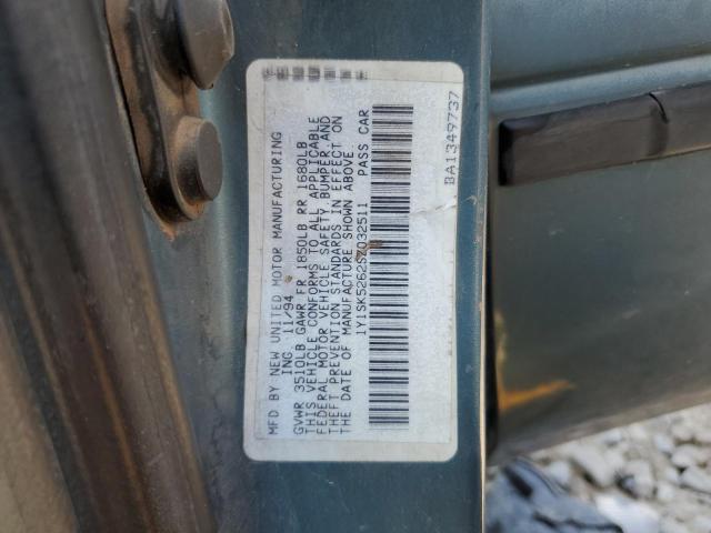 1Y1SK5262SZ032511 - 1995 GEO PRIZM BASE BLUE photo 12