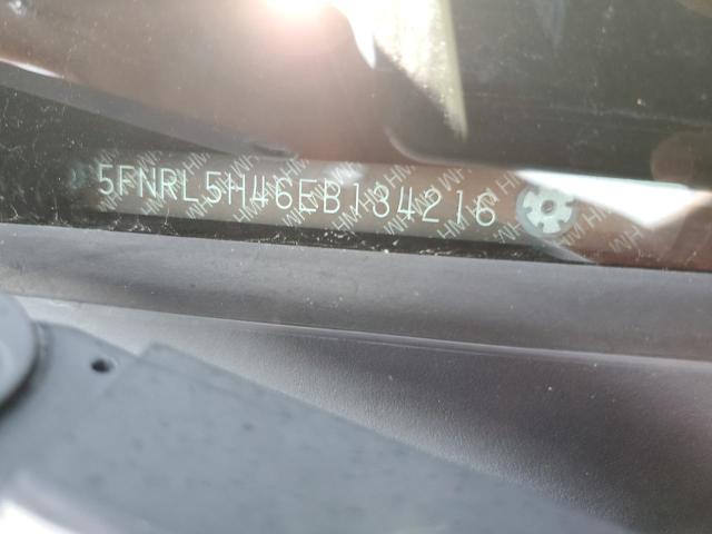 5FNRL5H46EB134216 - 2014 HONDA ODYSSEY EX GRAY photo 13