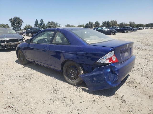 1HGEM21574L015553 - 2004 HONDA CIVIC LX BLUE photo 2