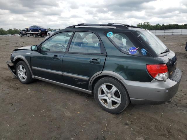 JF1GG68574G818843 - 2004 SUBARU IMPREZA OUTBACK SPORT GREEN photo 2