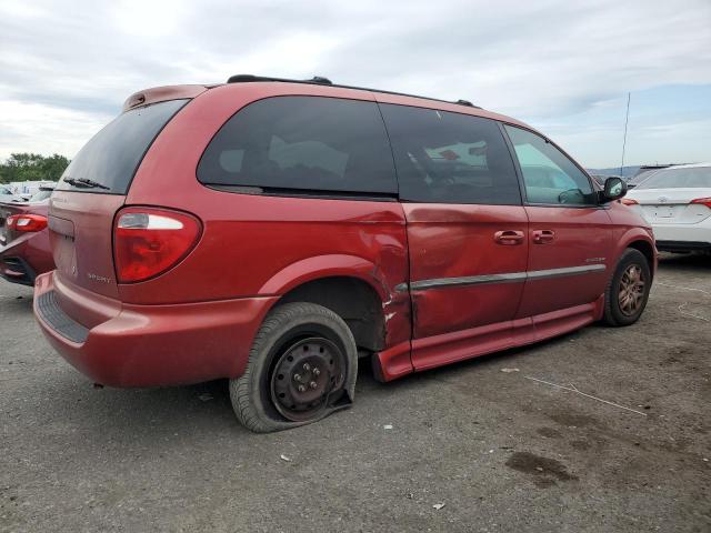 2B4GP44R71R360204 - 2001 DODGE CARAVAN SPORT RED photo 3