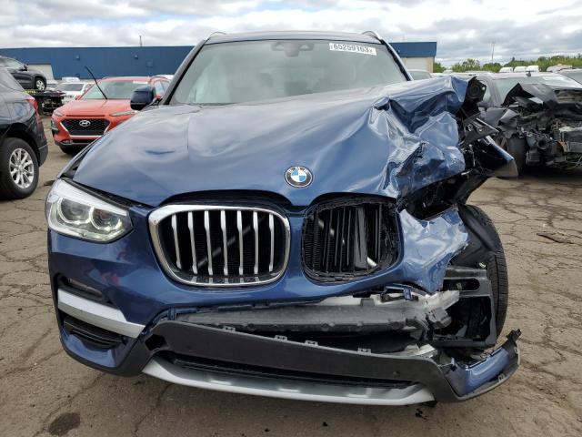 5UXTY5C0XL9B34448 - 2020 BMW X3 XDRIVE30I BLUE photo 5