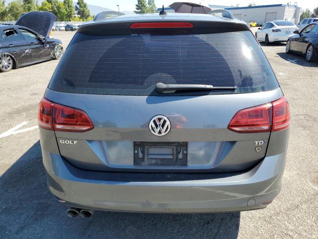 3VWCA7AU8FM506683 - 2015 VOLKSWAGEN GOLF SPORT TDI S GRAY photo 6