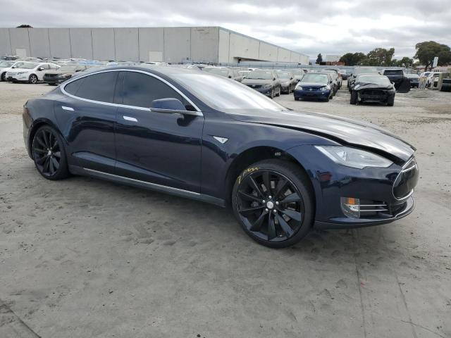 5YJSA1CP6DFP12590 - 2013 TESLA MODEL S 蓝色 照片 4