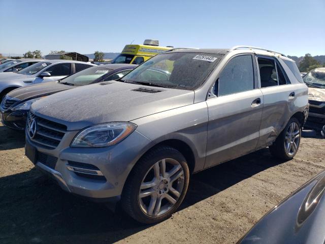4JGDA5HB3EA400276 - 2014 MERCEDES-BENZ ML 350 4MATIC GRAY photo 1