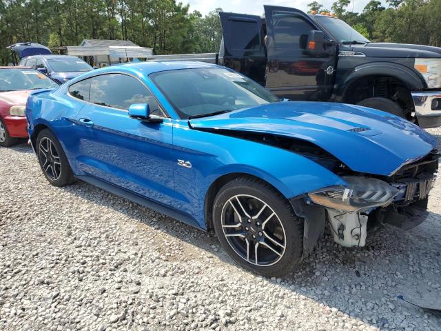 1FA6P8CF5M5144078 - 2021 FORD MUSTANG GT BLUE photo 4