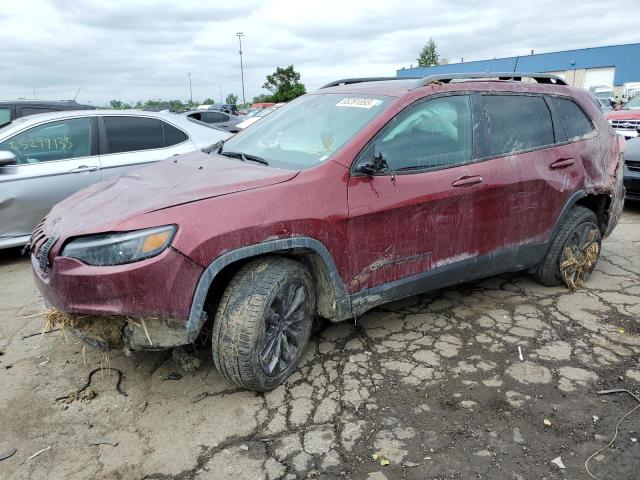 1C4PJMMX3MD214084 - 2021 JEEP CHEROKEE LATITUDE LUX BURGUNDY photo 1