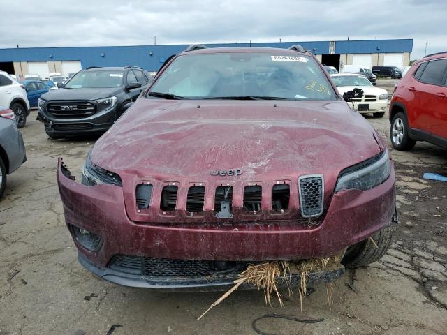 1C4PJMMX3MD214084 - 2021 JEEP CHEROKEE LATITUDE LUX BURGUNDY photo 5