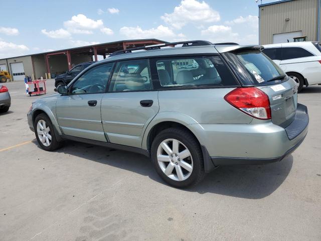 4S4BP61C397338184 - 2009 SUBARU OUTBACK 2.5I GREEN photo 2