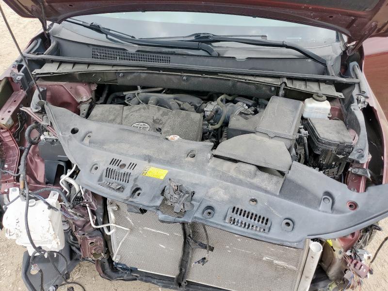 5TDJZRFH0KS999540 - 2019 TOYOTA HIGHLANDER SE Бордовый фото 12