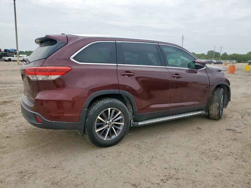 5TDJZRFH0KS999540 - 2019 TOYOTA HIGHLANDER SE Бордовый фото 3