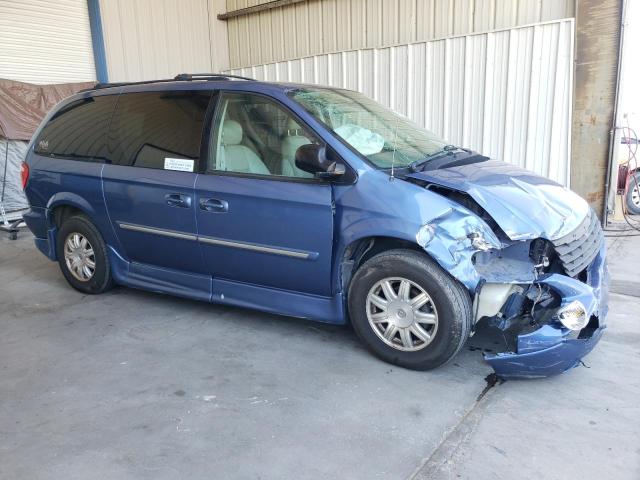 2A4GP54L77R139855 - 2007 CHRYSLER TOWN & COU TOURING BLUE photo 4