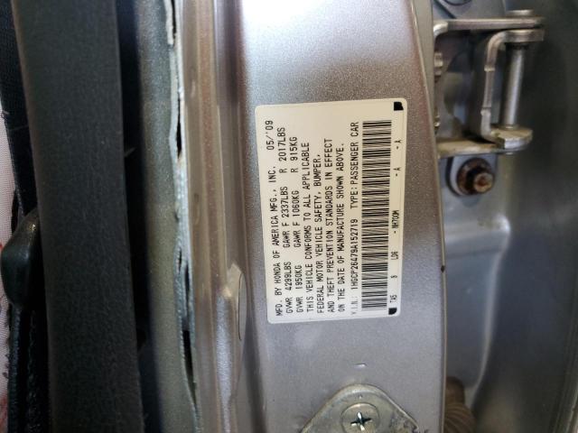 1HGCP26479A152719 - 2009 HONDA ACCORD LXP SILVER photo 13