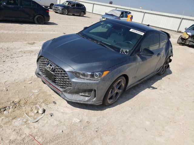 KMHTH6AB3KU019187 - 2019 HYUNDAI VELOSTER TURBO GRAY photo 1