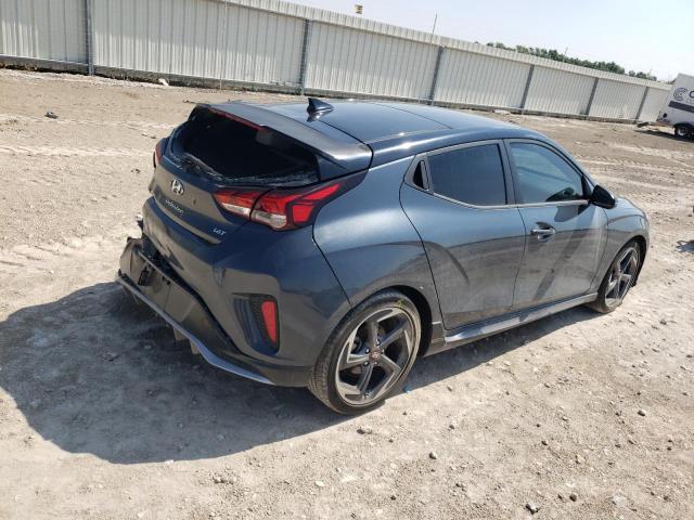 KMHTH6AB3KU019187 - 2019 HYUNDAI VELOSTER TURBO GRAY photo 3