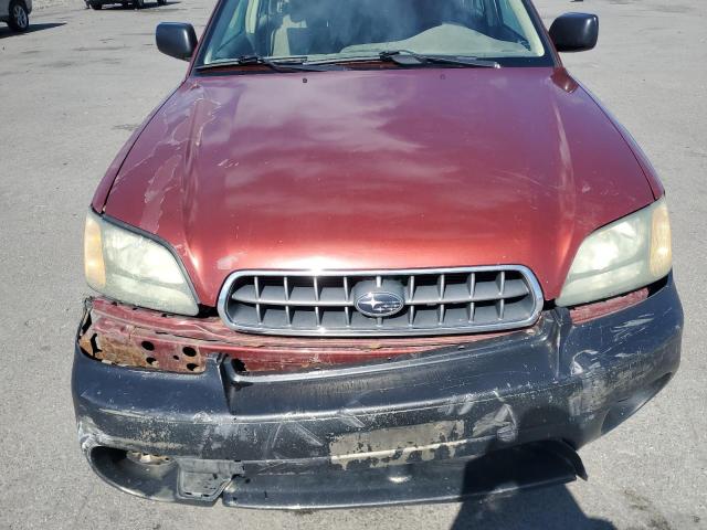 4S3BH675747642959 - 2004 SUBARU LEGACY OUTBACK AWP 勃艮第红 照片 11