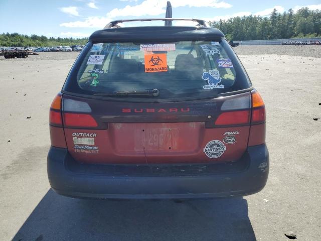 4S3BH675747642959 - 2004 SUBARU LEGACY OUTBACK AWP 勃艮第红 照片 6