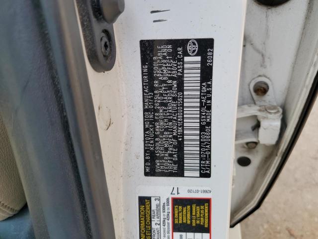 4T1BK1EB8DU015620 - 2013 TOYOTA AVALON BASE Ağ foto 13