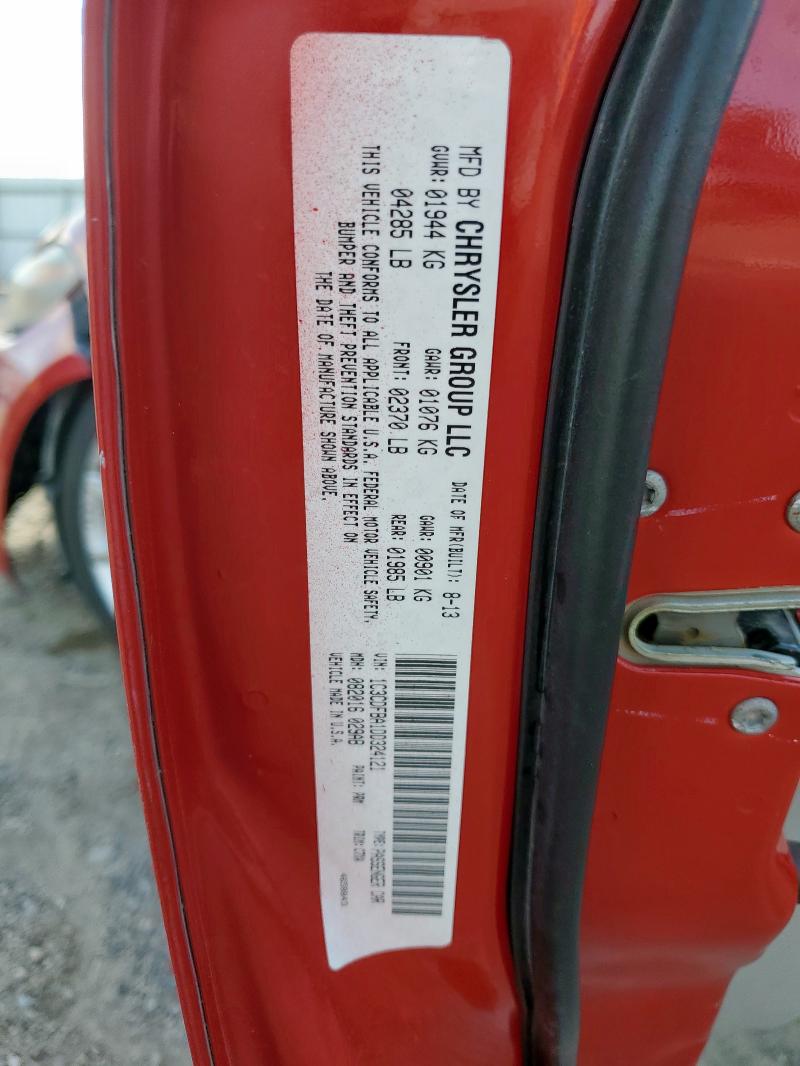 1C3CDFBA1DD324121 - 2013 DODGE DART SXT Կարմիր լուսանկար 12