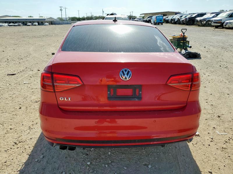 3VW4T7AJ5HM337813 - 2017 VOLKSWAGEN JETTA GLI RED photo 6