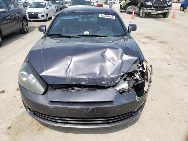 KMHHN66F48U285580 - 2008 HYUNDAI TIBURON GT GRAY photo 5