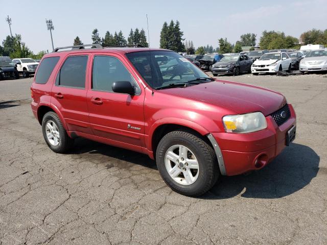 1FMCU59H17KA49435 - 2007 FORD ESCAPE HEV RED photo 4