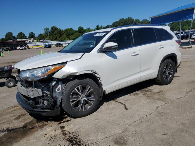 5TDKKRFH1GS137248 - 2016 TOYOTA HIGHLANDER XLE WHITE photo 1
