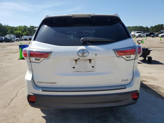 5TDKKRFH1GS137248 - 2016 TOYOTA HIGHLANDER XLE WHITE photo 6