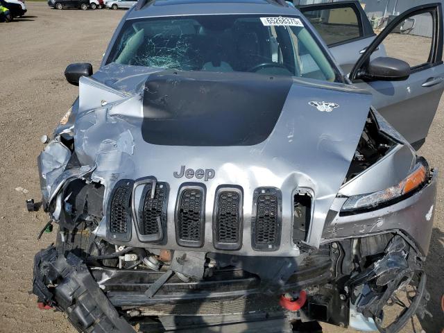 1C4PJMBS6GW223278 - 2016 JEEP CHEROKEE TRAILHAWK SILVER photo 12