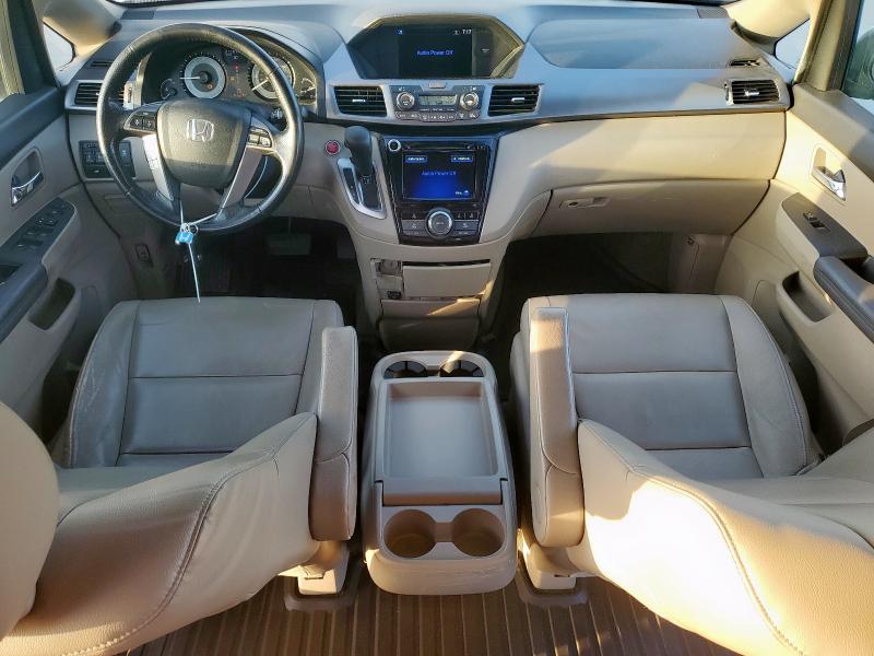 5FNRL5H61FB106018 - 2015 HONDA ODYSSEY EXL WHITE photo 8