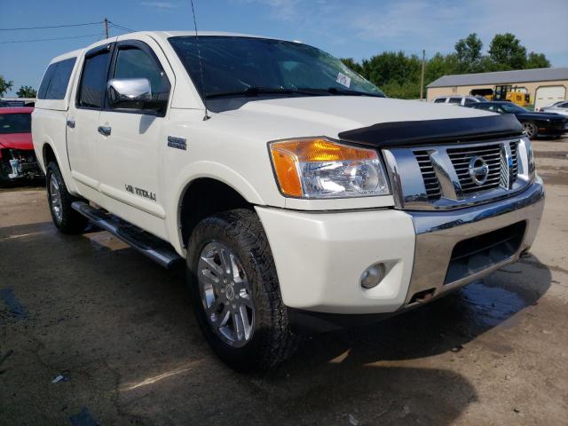 1N6AA0ECXEN504941 - 2014 NISSAN TITAN S WHITE photo 4