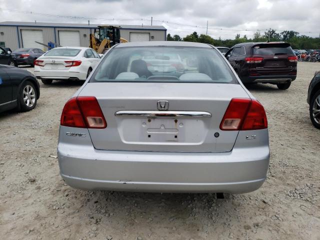 2HGES16592H569776 - 2002 HONDA CIVIC LX SILVER photo 6