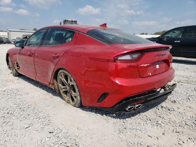 KNAE55LC7K6059439 - 2019 KIA STINGER GT2 RED photo 2