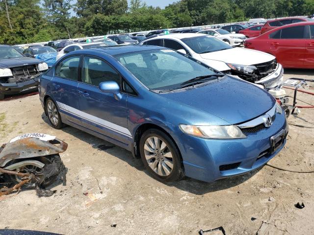 1HGFA168X9L023499 - 2009 HONDA CIVIC EX BLUE photo 4