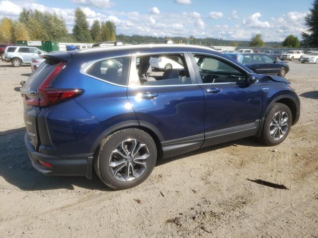 5J6RT6H8XNL054482 - 2022 HONDA CR-V EXL BLUE photo 3