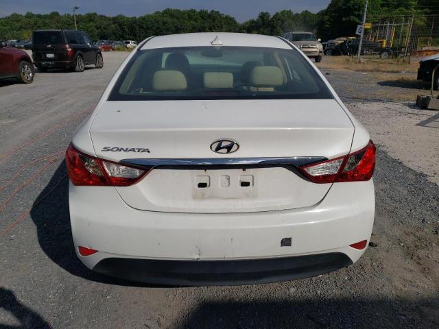 5NPEB4AC8EH862778 - 2014 HYUNDAI SONATA GLS WHITE photo 6