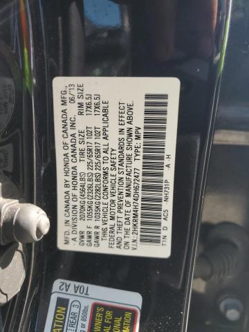 2HKRM4H74DH672477 - 2013 HONDA CR-V EXL BLACK photo 13