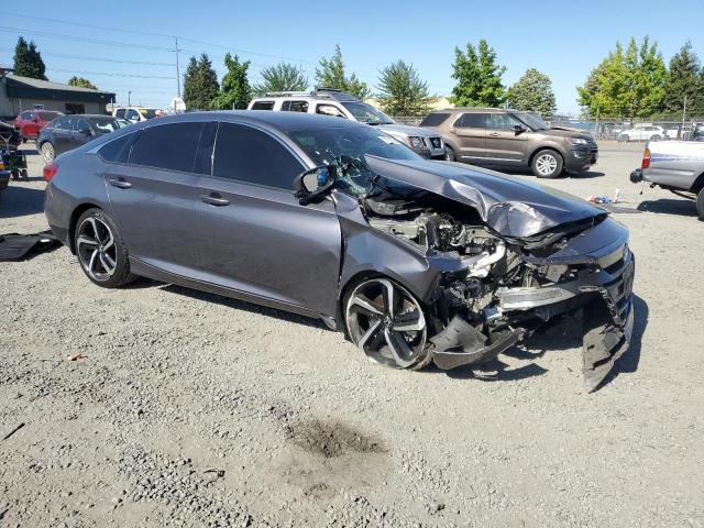 1HGCV1F31JA191379 - 2018 HONDA ACCORD SPORT GRAY photo 4