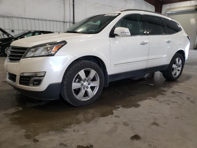 1GNKVJKD0FJ181286 - 2015 CHEVROLET TRAVERSE LTZ WHITE photo 1