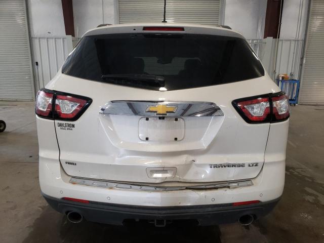 1GNKVJKD0FJ181286 - 2015 CHEVROLET TRAVERSE LTZ WHITE photo 6