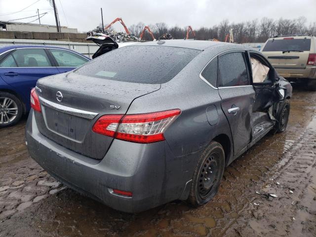 3N1AB7AP3FY376504 - 2015 NISSAN SENTRA S GRAY photo 3