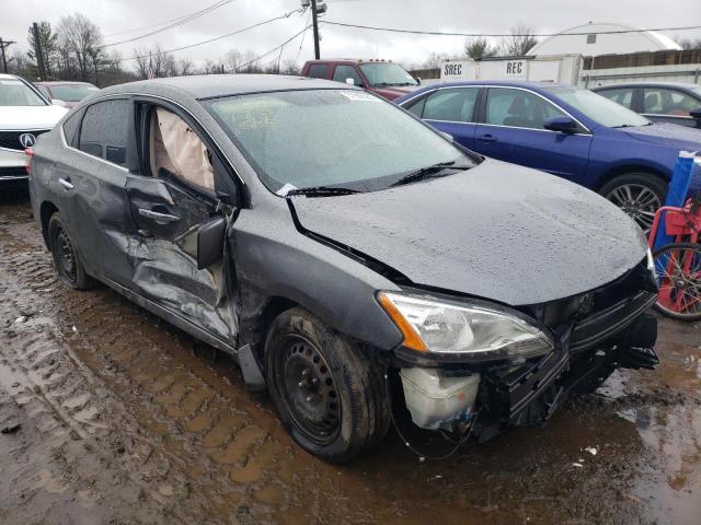 3N1AB7AP3FY376504 - 2015 NISSAN SENTRA S GRAY photo 4