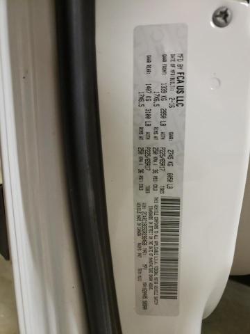 2C4RC1BG5GR296468 - 2016 CHRYSLER TOWN & COU TOURING 白色 照片 10