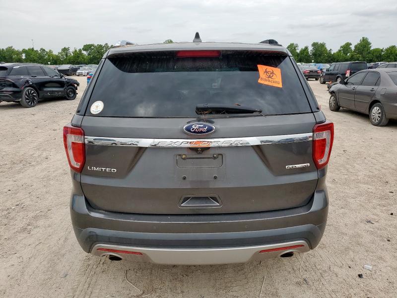 1FM5K7F83GGA44979 - 2016 FORD EXPLORER LIMITED GRAY photo 6