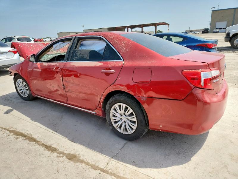 4T1BF1FK5DU665279 - 2013 TOYOTA CAMRY L RED photo 2