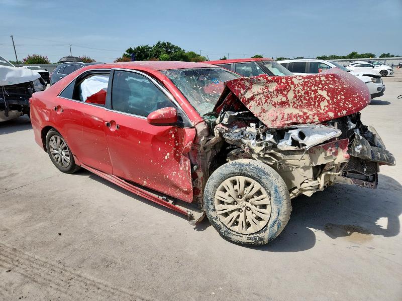 4T1BF1FK5DU665279 - 2013 TOYOTA CAMRY L RED photo 4
